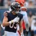 Aug 15, 2026; Chicago, Illinois, USA; Chicago Bears wide receiver Jp Richardson (83) reacts after a gain of yardage against the Cleveland Browns during the second half at Soldier Field.