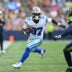 Aug 15, 2026; Seattle, Washington, USA; Dallas Cowboys running back Phil Mafah (37) carries the ball after a catch against the Seattle Seahawks during the first half at Lumen Field.