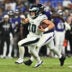 Aug 15, 2026; Baltimore, Maryland, USA; Philadelphia Eagles quarterback Cole Payton (10) carries the ball for a gain in the second half against the Baltimore Ravens at M&T Bank Stadium.