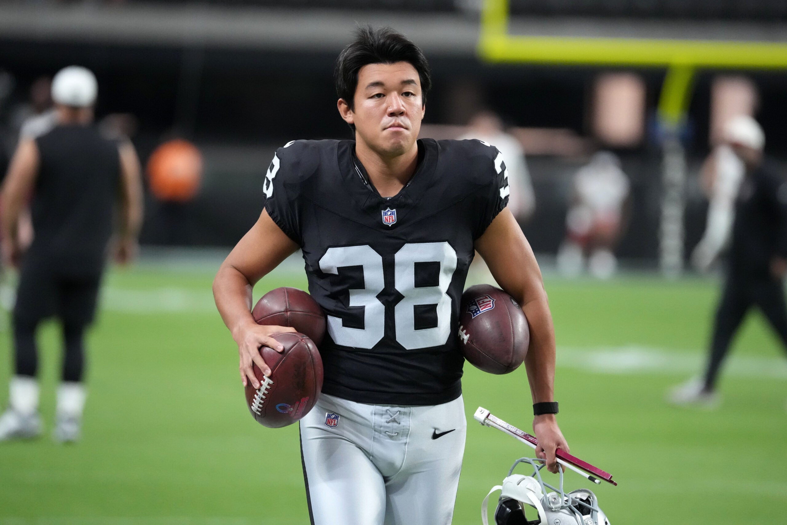 Las Vegas Raiders kicker Kansei Matsuzawa Tokyo Toe
