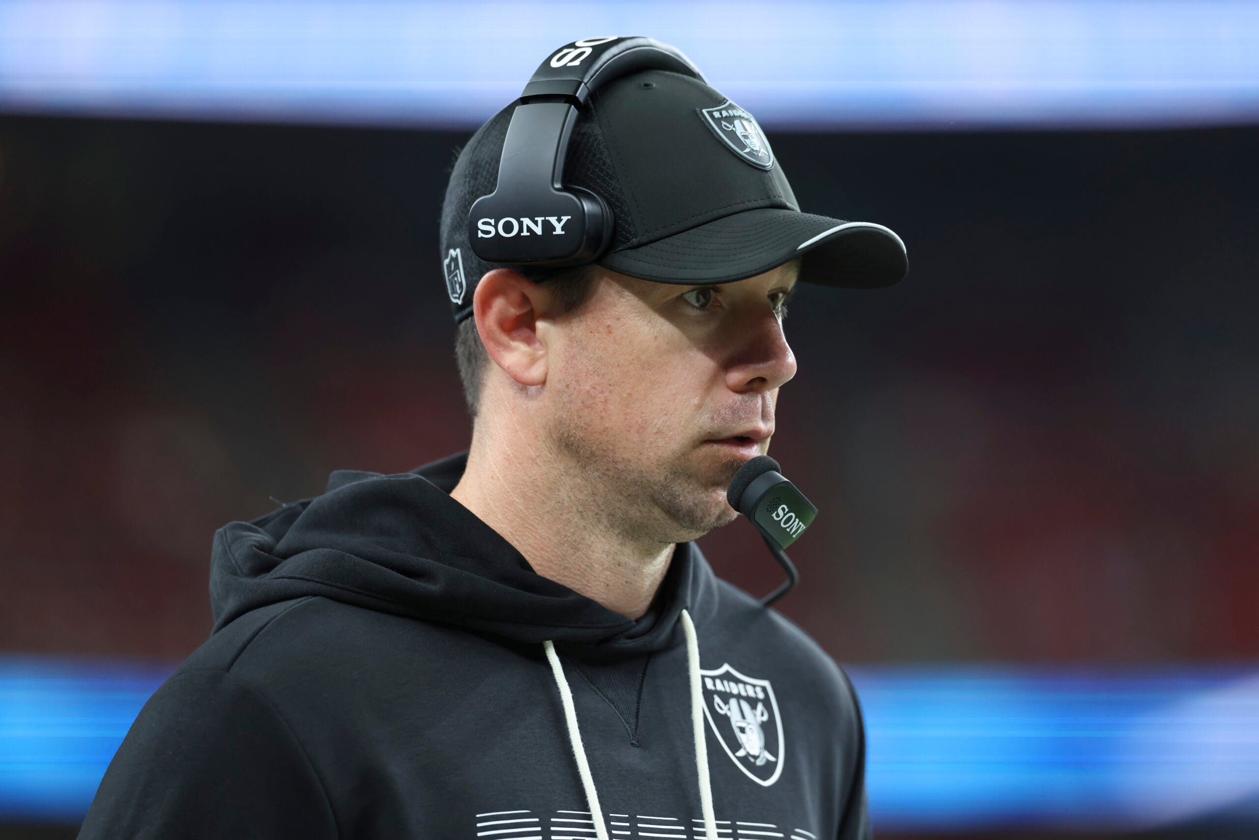 Las Vegas Raiders head coach Klint Kubiak Houston Texans quarterback