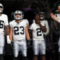 Las Vegas Raiders running back Ashton Jeanty