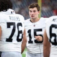 Las Vegas Raiders rookie quarterback Fernando Mendoza