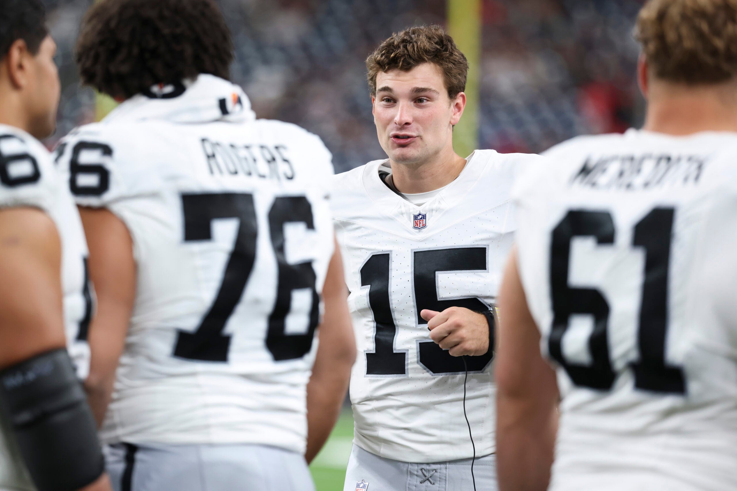 Las Vegas Raiders rookie quarterback Fernando Mendoza