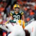 Aug 21, 2026; Denver, Colorado, USA; Green Bay Packers kicker Trey Smack (28) prepares to kick a field goal in the second half of a preseason game against the Denver Broncos at Empower Field at Mile High.