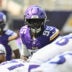 Aug 22, 2026; Minneapolis, Minnesota, USA; Minnesota Vikings defensive tackle Caleb Banks (95) lines up against the Baltimore Ravens during the first quarter at U.S. Bank Stadium.