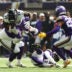 Aug 22, 2026; Minneapolis, Minnesota, USA; Minnesota Vikings defensive tackle Taki Taimani (94) tackles Baltimore Ravens running back Jonathan Ward (35) during the second half at U.S. Bank Stadium.