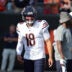 Aug 22, 2026; Cincinnati, Ohio, USA; Chicago Bears quarterback Caleb Williams (18) warms up before the game against the Cincinnati Bengals at Paycor Stadium.