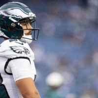 Aug 22, 2026; Foxborough, Massachusetts, USA; Philadelphia Eagles running back Will Shipley (28) before the game against the New England Patriots at Gillette Stadium.