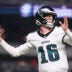 Aug 28, 2026; Philadelphia, Pennsylvania, USA; Philadelphia Eagles quarterback Tanner McKee (16) before action against the Cincinnati Bengals at Lincoln Financial Field.