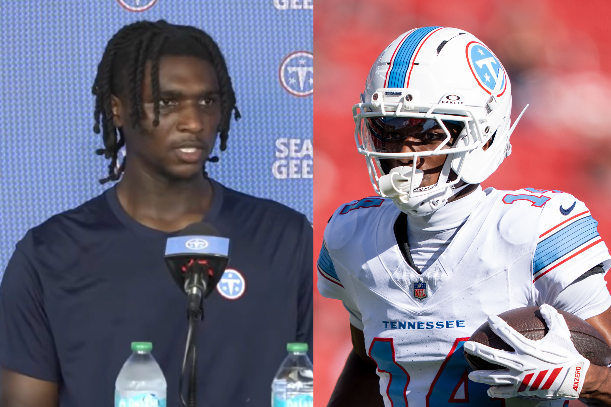 Tennessee Titans Cam Ward Carnell Tate