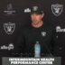 Las Vegas Raiders head coach Klint Kubiak at training camp after Day 8