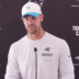 Carolina Panthers head coach Dave Canales talks with reporters following Monday's training camp practice.