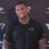 Carolina Panthers tight end Darren Waller speaks with reporters following Monday's practice.