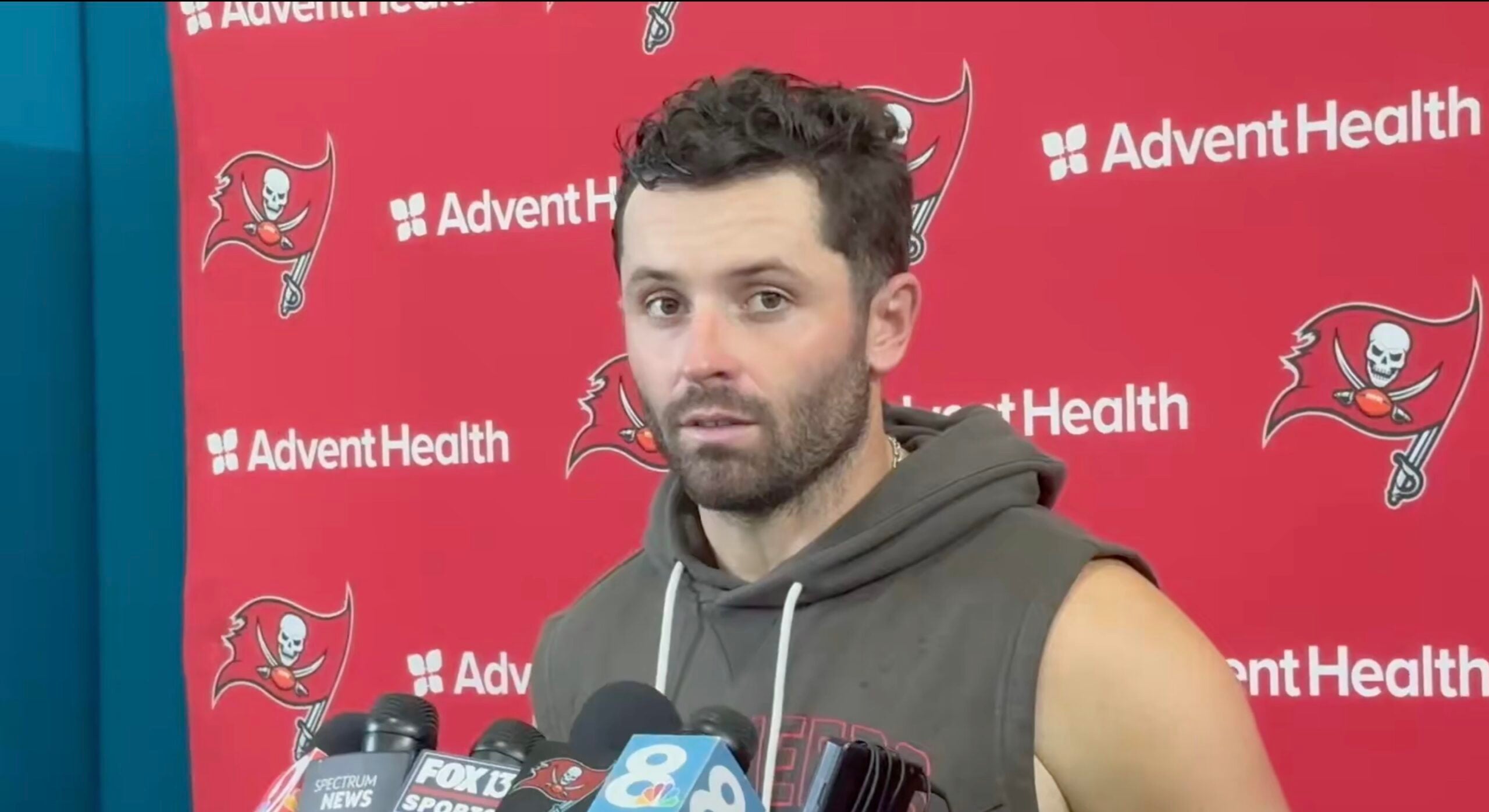 Baker Mayfield didn't hold back when asked about Tuesday's Buccaneers-Jaguars joint practice session.