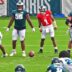 Jalen Hurts' interception during training camp went viral.
