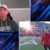 Matt and Mike LaFleur during NBC's pre-game show.