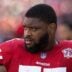 Jan 2, 2022; Santa Clara, California, USA; San Francisco 49ers guard Laken Tomlinson (75) during the third quarter against the Houston Texans at Levi's Stadium.