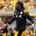 Sep 10, 2023; Pittsburgh, Pennsylvania, USA; Pittsburgh Steelers cornerback Joey Porter Jr. (24) warms up prior to the game against the San Francisco 49ers at Acrisure Stadium.