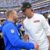 49ers HC Kyle Shanahan opted for a week in Australia while Rams HC Sean McVay is hoping to get in and out quickly.