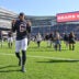 Oct 6, 2024; Chicago, Illinois, USA; Chicago Bears cornerback Kyler Gordon (6) celebrates after the game against the Carolina Panthers at Soldier Field.