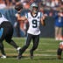 Oct 6, 2024; Chicago, Illinois, USA; Carolina Panthers quarterback Bryce Young (9) passes the ball against the Chicago Bears during the fourth quarter at Soldier Field.
