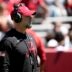 Apr 12, 2025; Tuscaloosa, AL, USA; Alabama offensive coordinator Ryan Grubb watches his offense work during A-Day at Bryant-Denny Stadium.