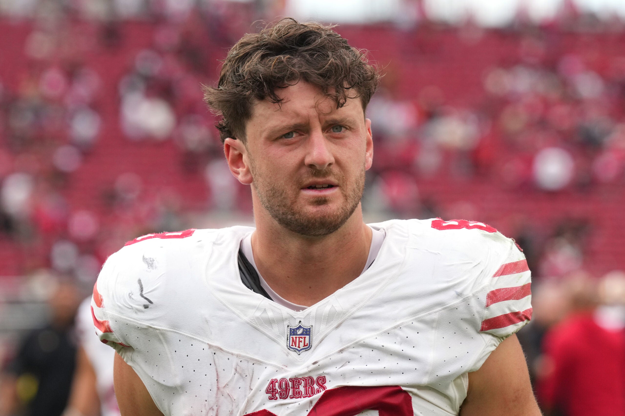 The NFL fined 49ers veteran tight end Jake Tonges and veteran fullback Kyle Juszczyk for Week 1 infractions.