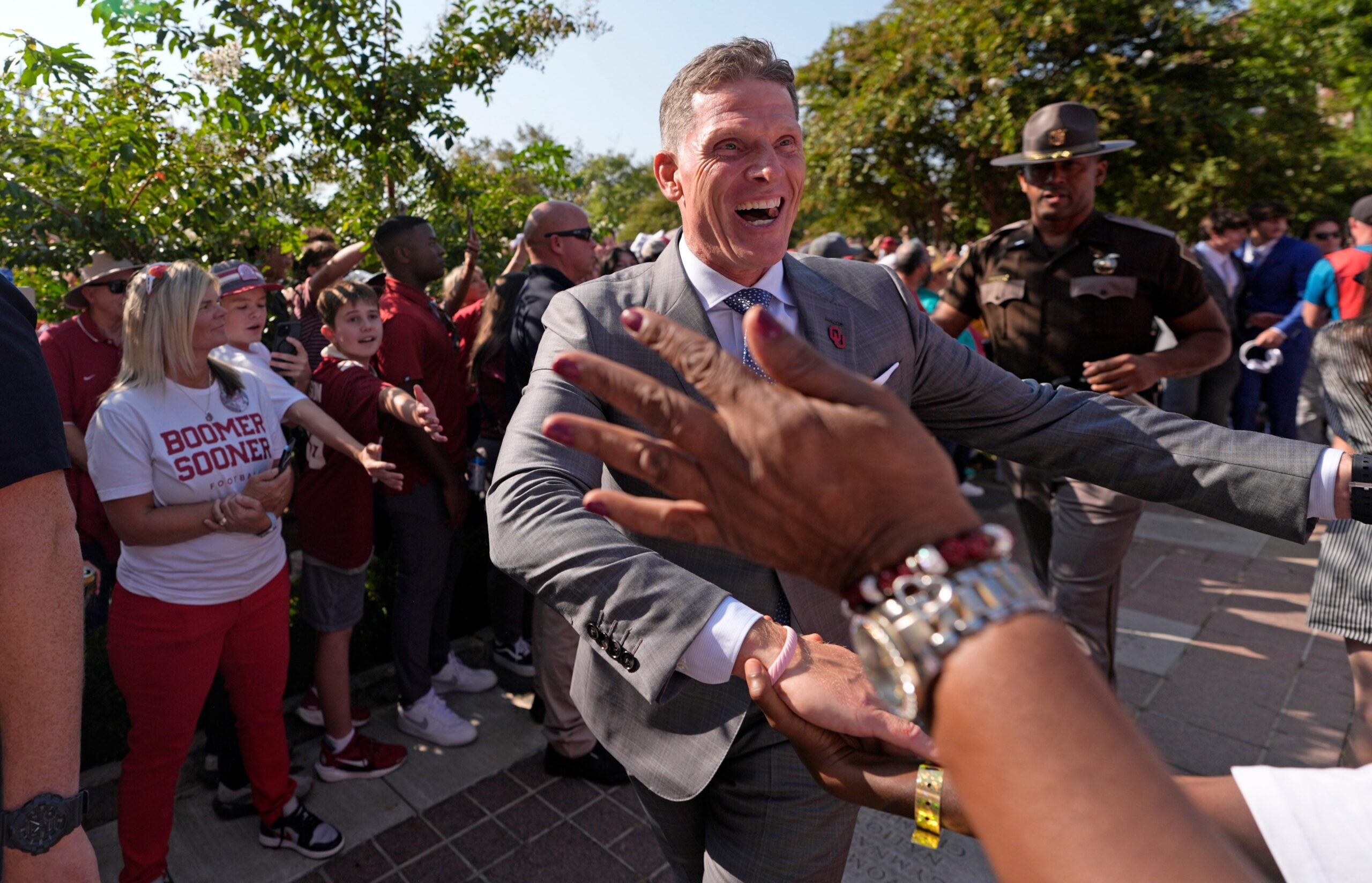 Oklahoma Sooners head coach Brent Venables before game vs. Michigan Wolverines