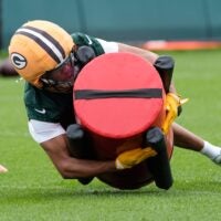 Green Bay Packers Brandon Cisse (2) participates in mandatory minicamp Thursday, June 11, 2026, at the Don Hutson Center in Green Bay, Wisconsin.