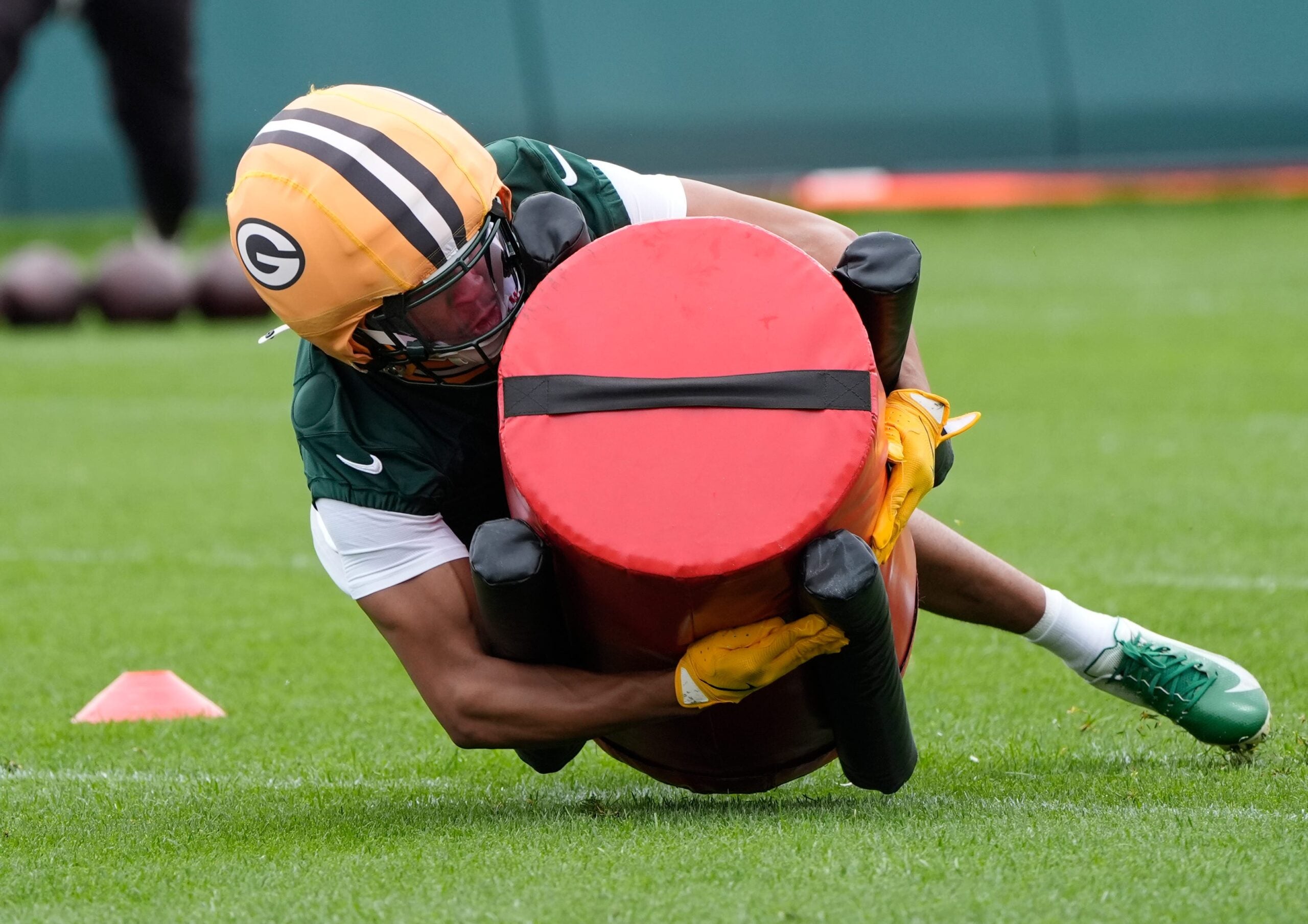 Green Bay Packers Brandon Cisse (2) participates in mandatory minicamp Thursday, June 11, 2026, at the Don Hutson Center in Green Bay, Wisconsin.