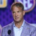 Jul 23, 2026; Tampa, FL, USA; LSU Tigers head coach Lane Kiffin speaks to the press during SEC Football Kickoff Media Day at the Tampa Marriott.