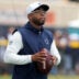 Jul 29, 2026; Oxnard, CA, USA; Dallas Cowboys defensive coordinator Christian Parker at training camp at River Ridge Playing Fields.