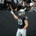 Aug 13, 2026; Paradise, Nevada, USA; Las Vegas Raiders tight end Brock Bowers (89) prepares to enter the field against the Arizona Cardinals at Allegiant Stadium.