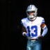 Aug 15, 2026; Seattle, Washington, USA; Dallas Cowboys safety Caleb Downs (13) enters the field before the game against the Seattle Seahawks at Lumen Field.