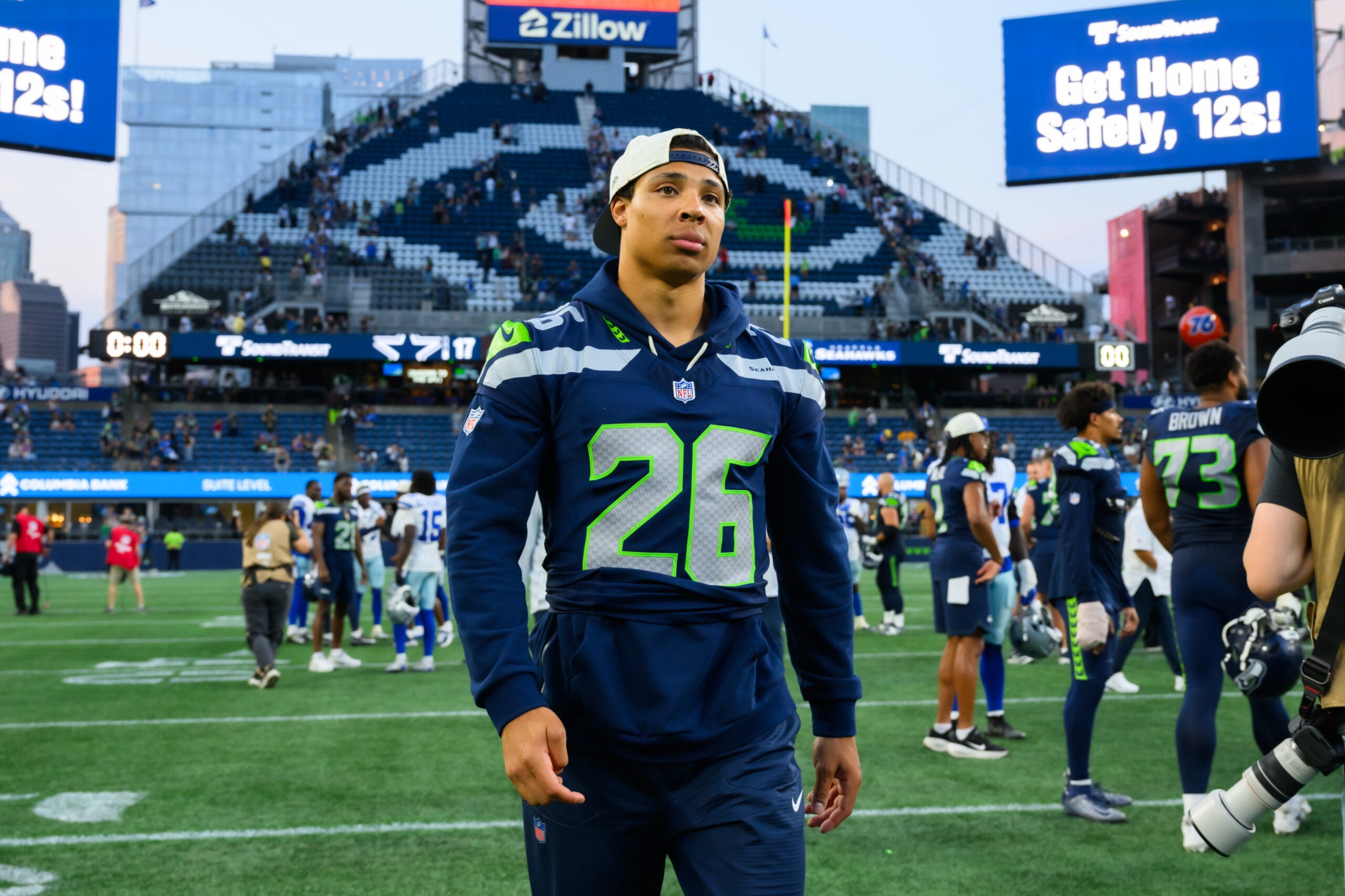 Mike Macdonald told reporters that Zach Charbonnet could return to practice tomorrow.