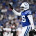 Aug 22, 2026; Indianapolis, Indiana, USA; Indianapolis Colts cornerback Cam Taylor-Britt (26) reacts after a play against the Atlanta Falcons during the first half at Lucas Oil Stadium.