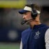 Aug 28, 2026; Arlington, Texas, USA; Dallas Cowboys head coach Brian Schottenheimer looks on during the game between the Cowboys and the Saints at AT&T Stadium.