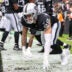 Aug 27, 2026; Paradise, Nevada, USA; Las Vegas Raiders defensive lineman Maxx Crosby (98) warms up before the game against the San Francisco 49ers at Allegiant Stadium.