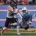 Aug 29, 2026; Nashville, Tennessee, USA; Chicago Bears safety Dillon Thieneman (31) breaks up pass thrown to Tennessee Titans wider receiver Carnell Tate (14) during the first half at Nissan Stadium.
