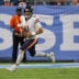 Aug 29, 2026; Nashville, Tennessee, USA; Chicago Bears quarterback Case Keenum (11) rolls out against the Tennessee Titans during the second half at Nissan Stadium.