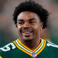 Aug 28, 2026; Green Bay, Wisconsin, USA; Green Bay Packers wide receiver Bo Melton (16) during the game against the Arizona Cardinals at Lambeau Field.