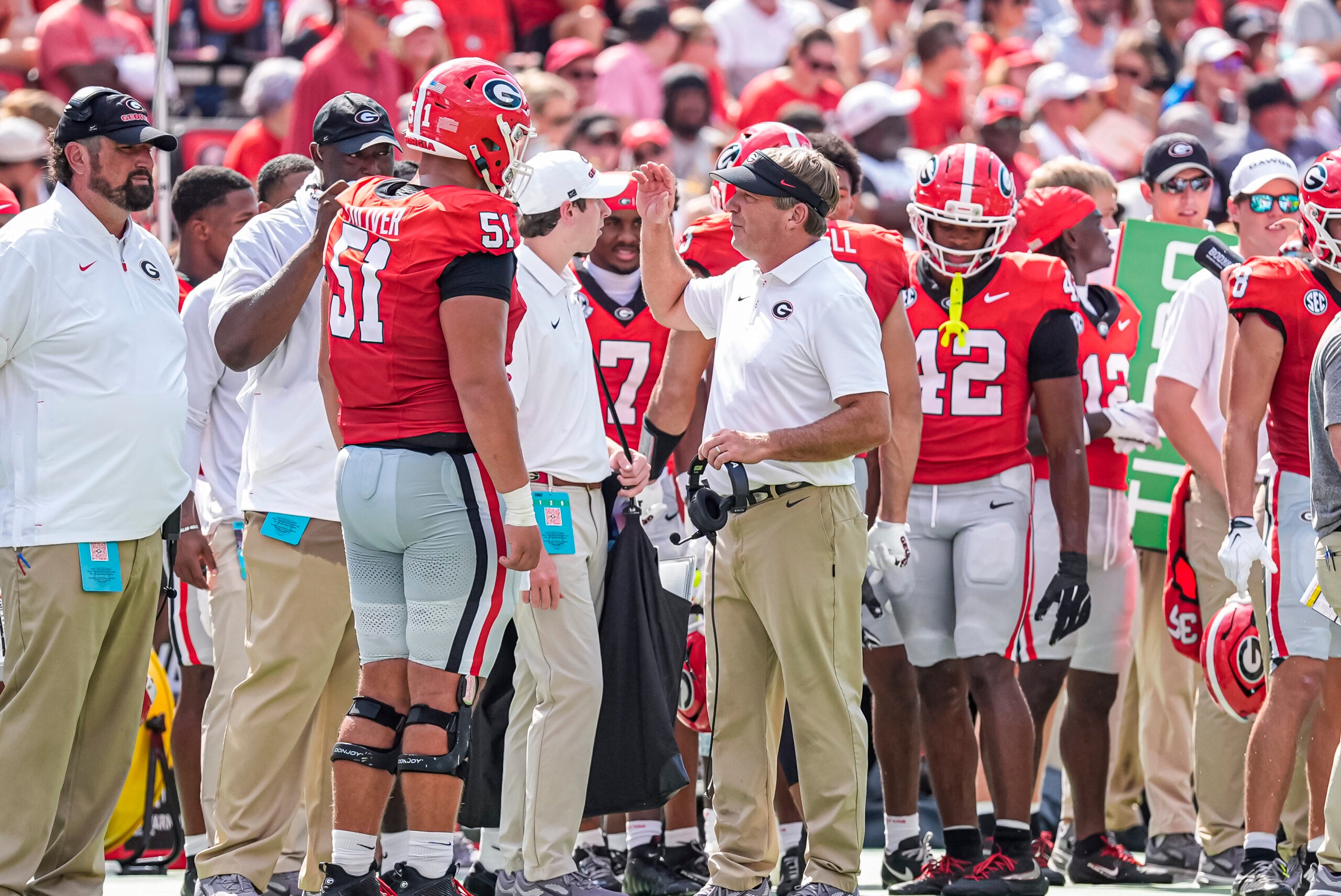 Georgia Bulldogs head coach Kirby Smart