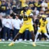 Sep 5, 2026; Ann Arbor, Michigan, USA; Michigan quarterback Bryce Underwood (19) throws a pass against Western Michigan in the first quarter at Michigan Stadium.