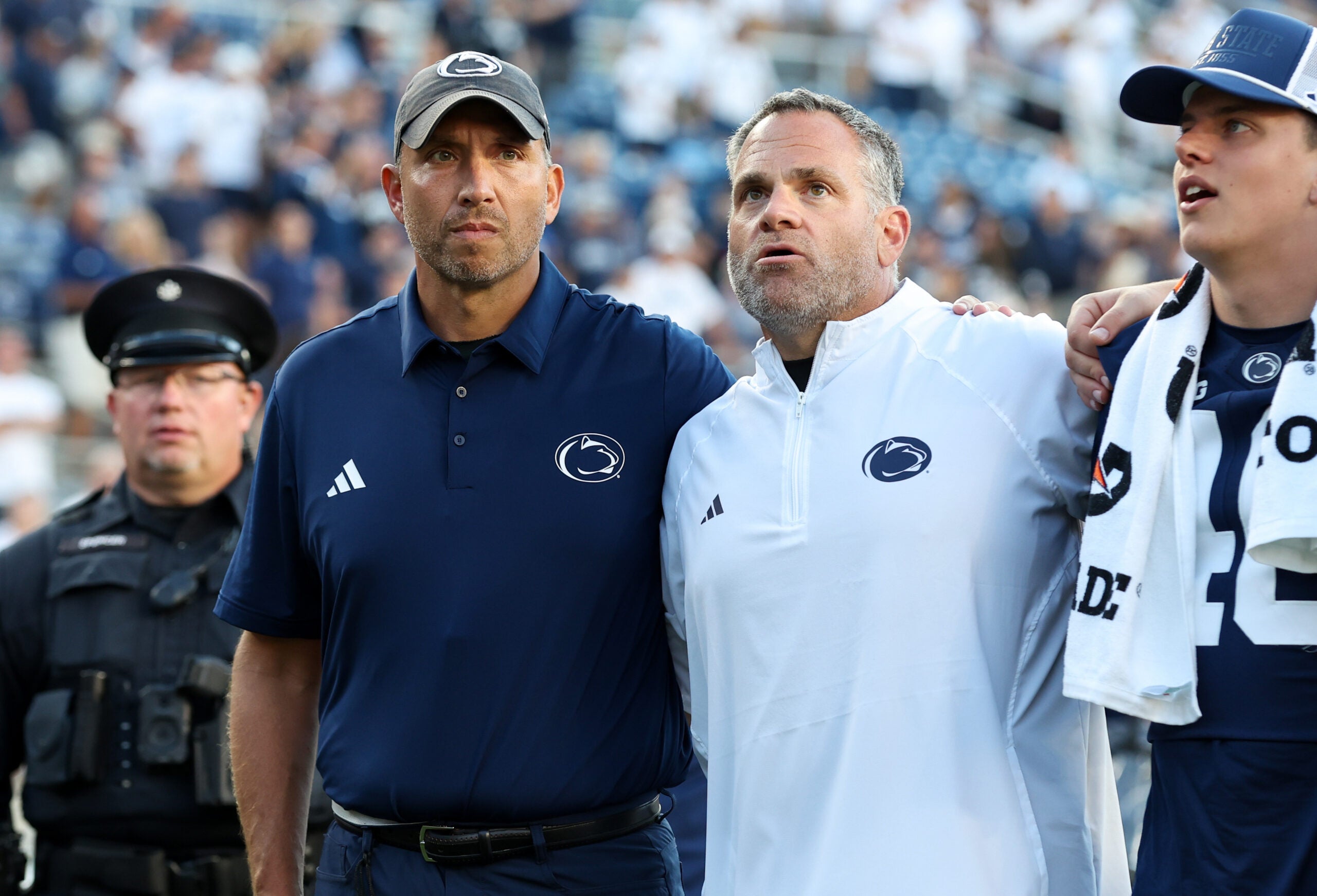 Penn State football head coach Matt Campbell Koby Howard