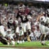 Sep 5, 2026; College Station, Texas, USA; Texas A&M Aggies running back Jamarion Morrow (2) scores a touchdown during the third quarter against the Missouri State Bears at Kyle Field.