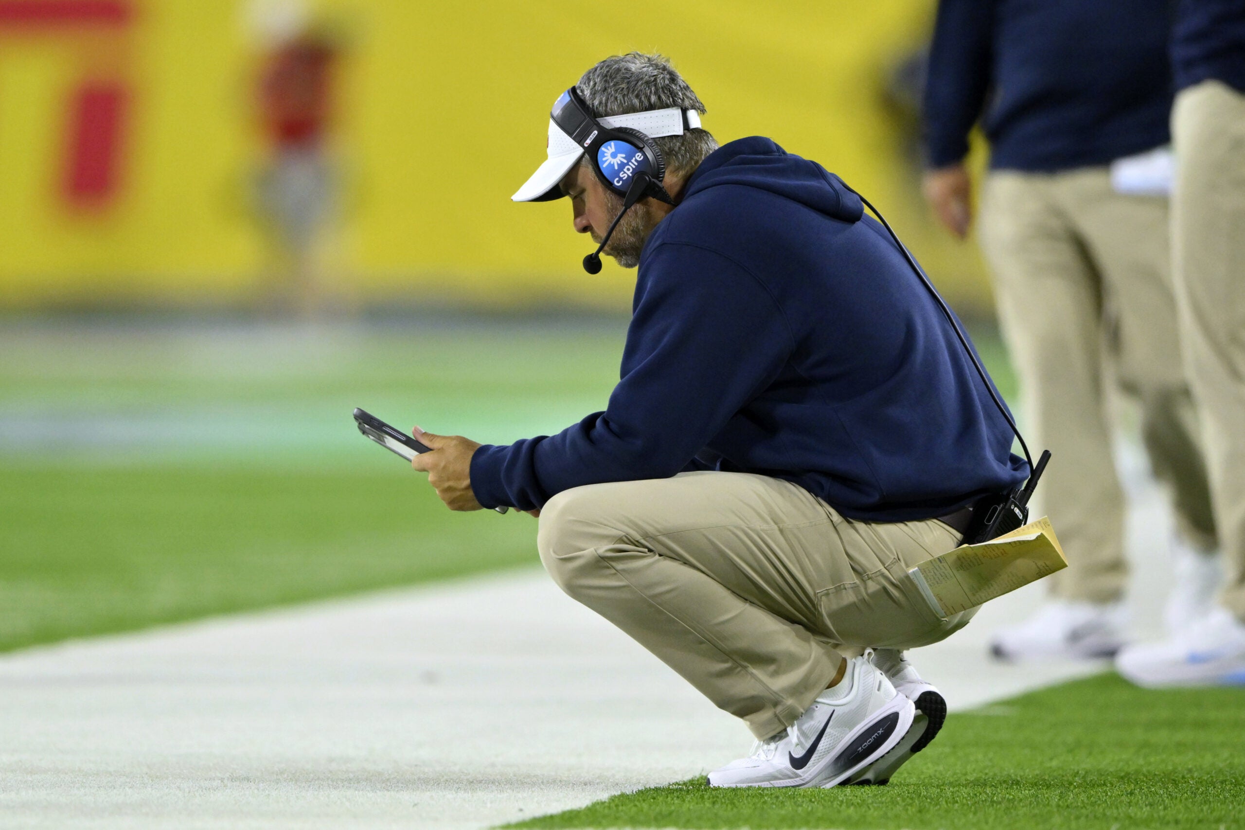 Ole Miss Rebels head coach Pete Golding Lane Kiffin LSU Tigers