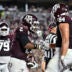 Sep 5, 2026; College Station, Texas, USA; Texas A&M Aggies running back Jamarion Morrow (2) celebrates after scoring a touchdown with tight end Richie Anderson III (84) during third quarter against the Missouri State Bears at Kyle Field.