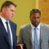 Green Bay Packers running back Josh Jacobs, right, appears in a Brown County courtroom on Sept. 10, 2026 in Green Bay, Wis., with his attorney Clarence Duchac III for a hearing. He pleaded no contest to misdemeanor battery and criminal damage to property charges after an incident in May.