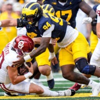 Oklahoma Sooners quarterback John Mateer Michigan